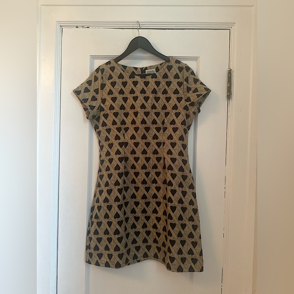Compania Fantastica Heart Print Mini Dress – Size M